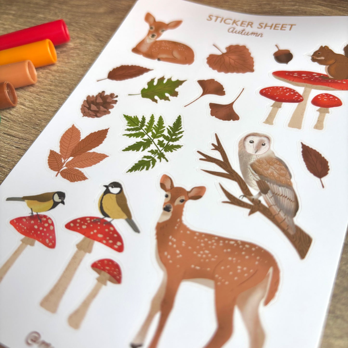Balade en forêt - Stickers A6
