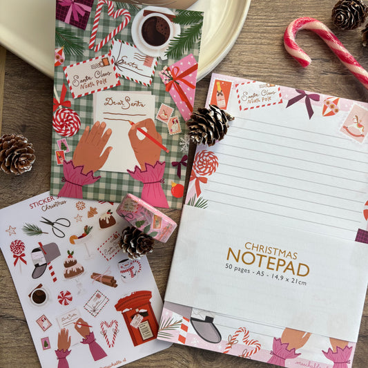 Lettre au père Noël - Set papeterie de Noël