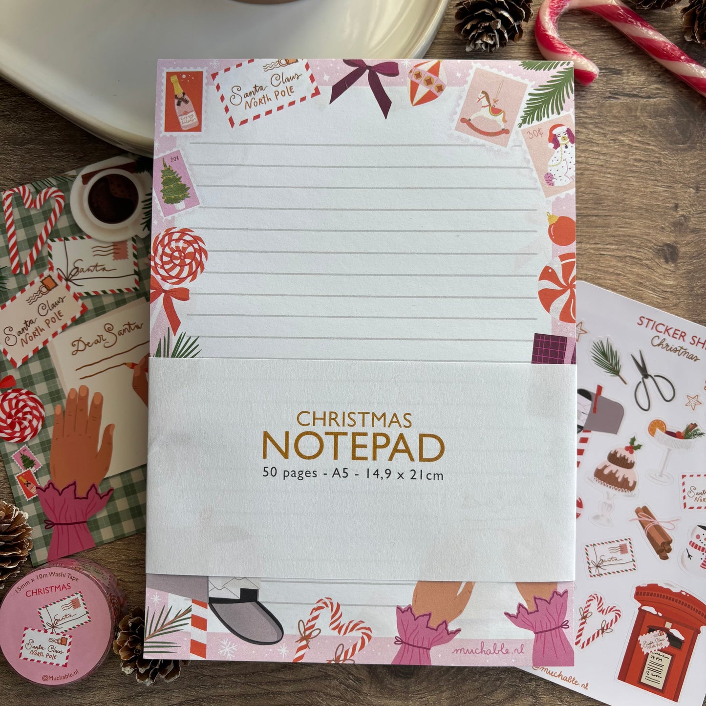 Lettre au père Noël - Set papeterie de Noël