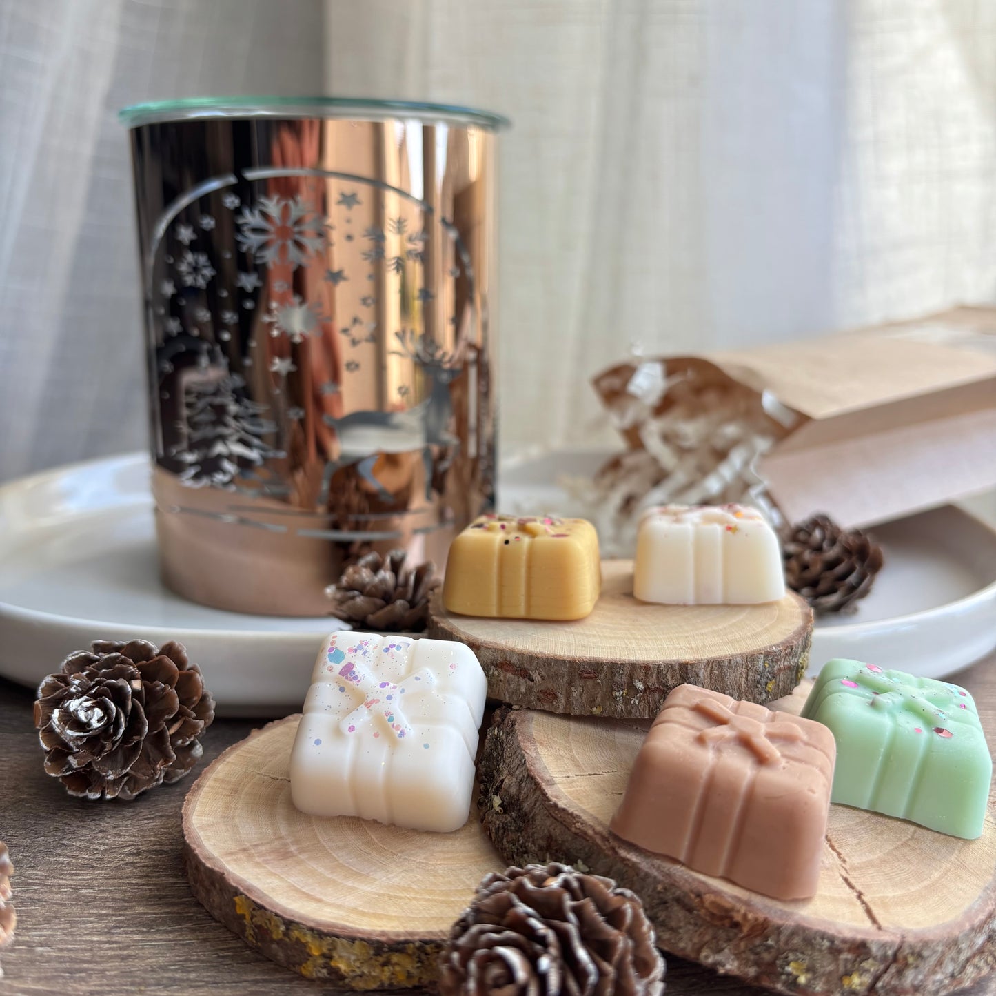 Pack Noël - Brûle-parfum Arche de Noël + 5 fondants parfumés