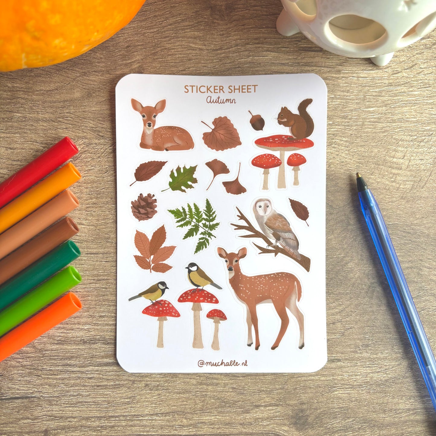 Balade en forêt - Stickers A6