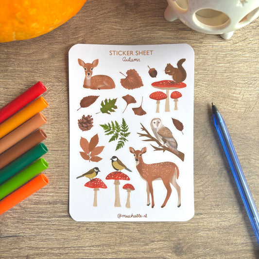 Balade en forêt - Stickers A6