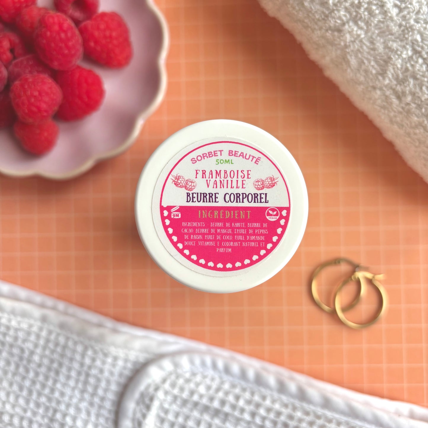 Framboise et vanille - Beurre corps